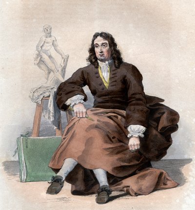 Porträt von Pierre Puget (1620-1694), französischer Maler, Bildhauer, Architekt und Ingenieur von French School