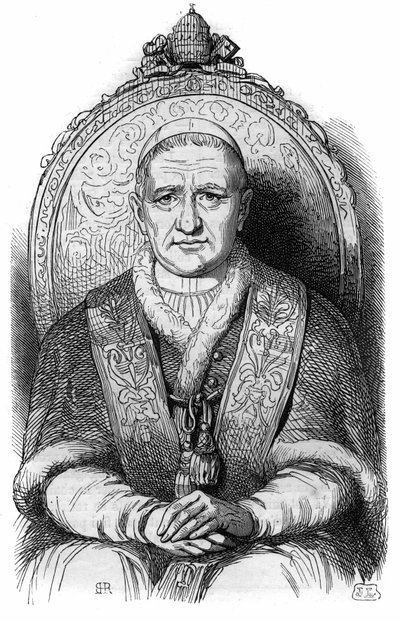 Porträt von Papst Gregor XVI. (Bartolomeo Alberto Cappellari, Papst unter dem Namen Gregorius XVI oder Gregorio XVI) von French School