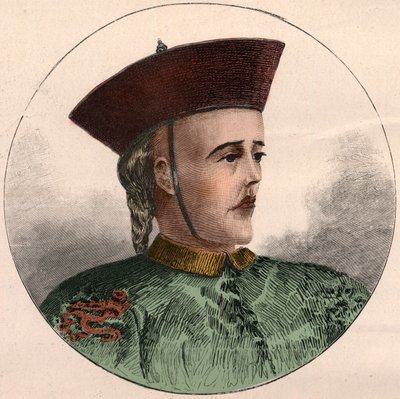 Porträt von Guangxu, Kaiser von China (1871-1908) von French School