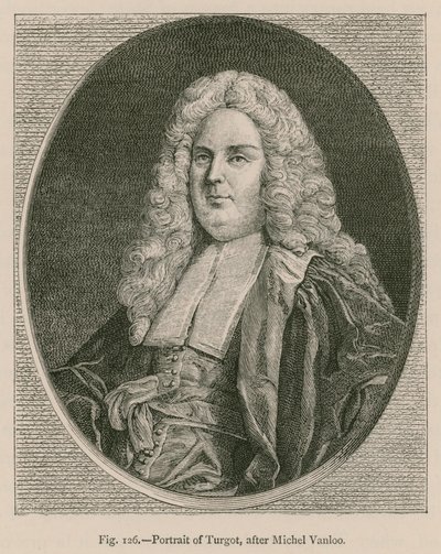 Porträt von Turgot, nach Michel Vanloo von French School