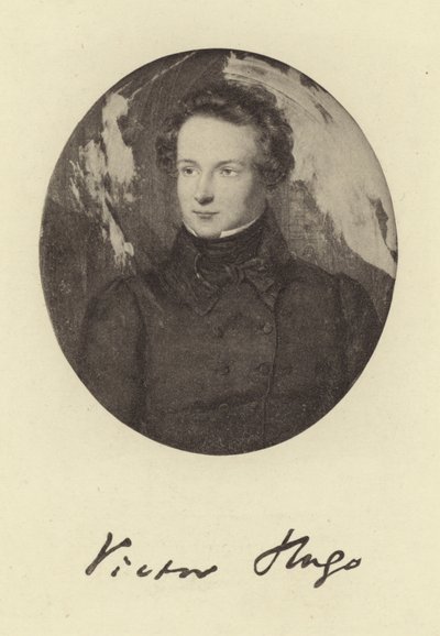 Porträt von Victor Hugo von French School