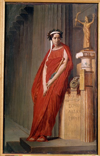 Porträt der Komödiantin Elisabeth Felix, genannt Mademoiselle Rachel von French School