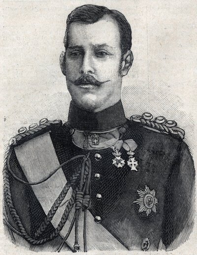 Porträt des Kronprinzen von Griechenland (der später Georg I. von Griechenland wurde) von French School