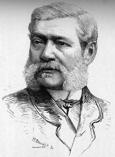 Porträt des Holzstechers, Graf Colonna Cesari (1825-1887). von French School