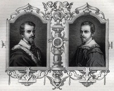 Porträts von Horace (Orazio 1531-1553) und Octave Farnese (Ottavio) von French School