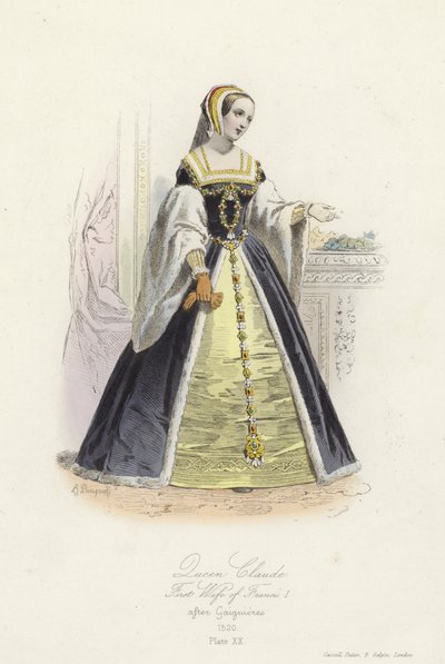 Königin Claude, erste Ehefrau von Franz I. von Frankreich von French School