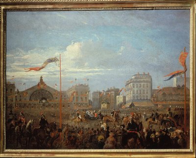 Königin Victoria (1819-1901) kommt am Gare de l