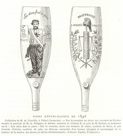 Republikanische Pfeifen, Revolution von 1848, Frankreich von French School