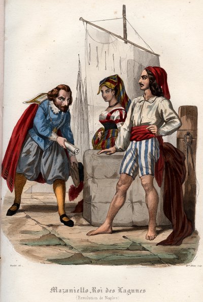 Aufstand gegen die spanische Habsburgerherrschaft in Neapel im Jahr 1647 von French School