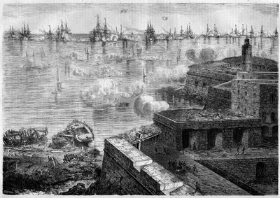 Risorgimento - Expedition der Tausend oder Rothemden - Belagerung von Gaeta, Italien von French School