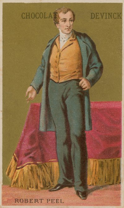 Robert Peel, englischer konservativer Staatsmann des 19. Jahrhunderts von French School
