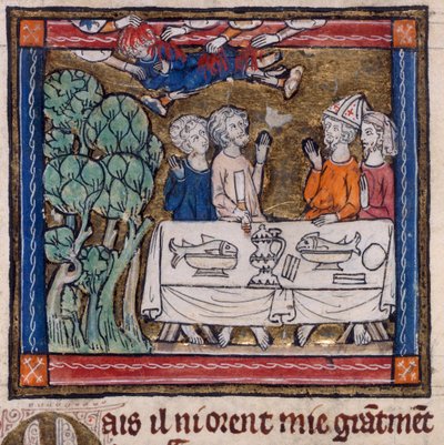Sieben Hände werfen Feuer auf Moys, Illustration aus 