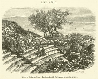 Ruinen des Theaters von Milo von French School