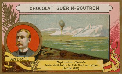 Salomon August Andrée, schwedischer Entdecker des 19. Jahrhunderts von French School