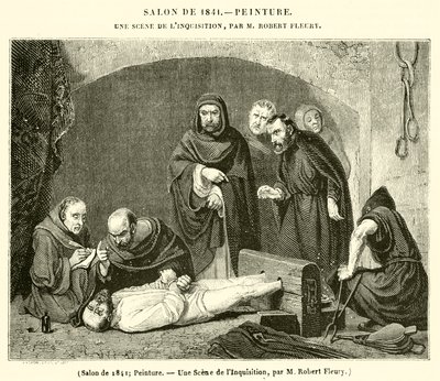 Salon von 1841, Malerei, Eine Szene der Inquisition von French School