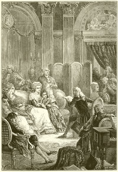 Salon von Madame Necker von French School