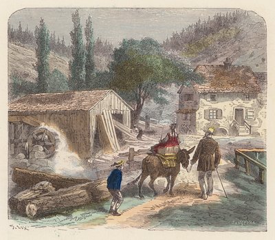 Sägewerk von French School