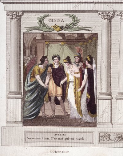 Szene und Dialog von Augustus und Cinna in „Cinna ou la clémence d