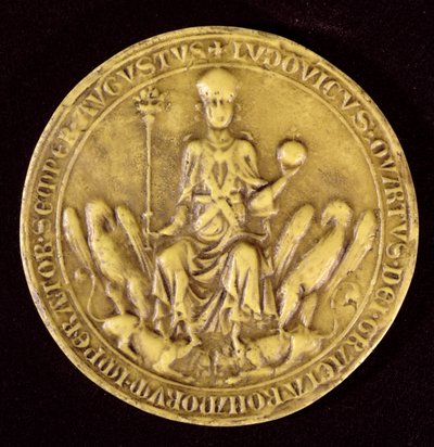 Siegel von Ludwig IV. von Bayern, 13.-14. Jahrhundert von French School