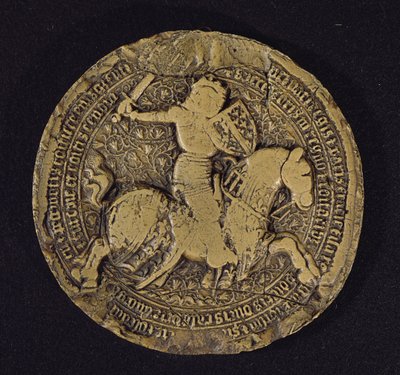 Siegel von Ludwig I. von Anjou (1339-84) König von Sizilien, 1383 von French School