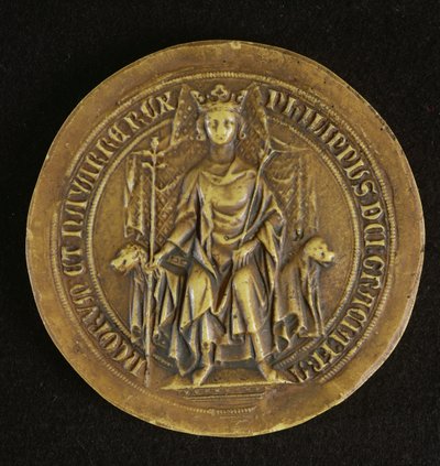 Siegel von Philippe V (1294-1322) der Lange, 1317 von French School