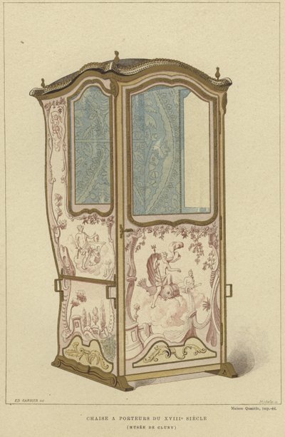 Sänfte, 18. Jahrhundert von French School