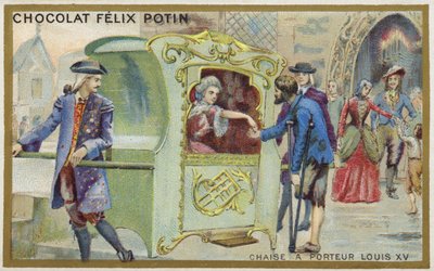 Sänfte aus der Zeit von Louis XV von French School