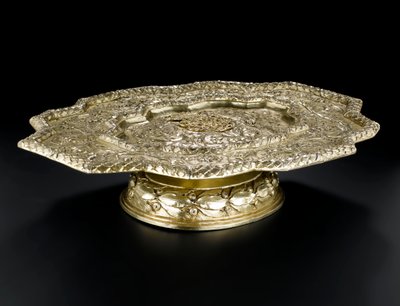 Silbervergoldetes Tablett aus dem Lennoxlove-Toilettenset, im Besitz von Frances Teresa Stewart, Herzogin von Richmond und Lennox: Französisch, Paris, 1666 - 1667 von French School