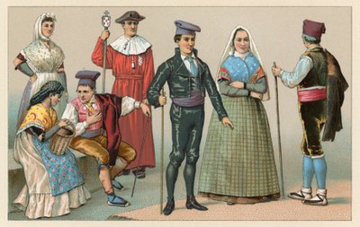 Spanische Tracht von French School