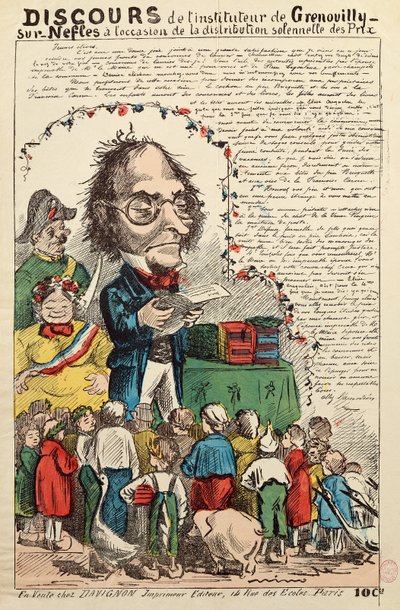 Rede des Lehrers von Grenouilly sur Nefles während der Preisverleihung von French School