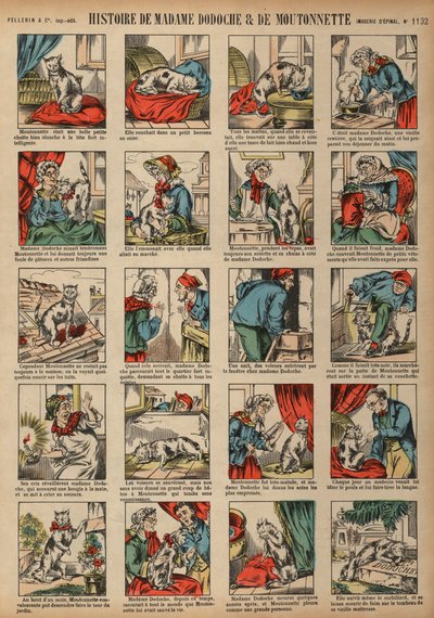 Geschichte von Madame Dodoche und ihrer Katze Moutonnette von French School