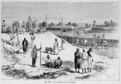 Suezkanal: Der erste Spatenstich von French School