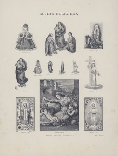 Religiöse Themen von French School