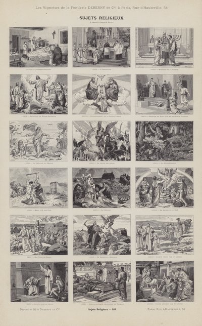 Religiöse Themen von French School
