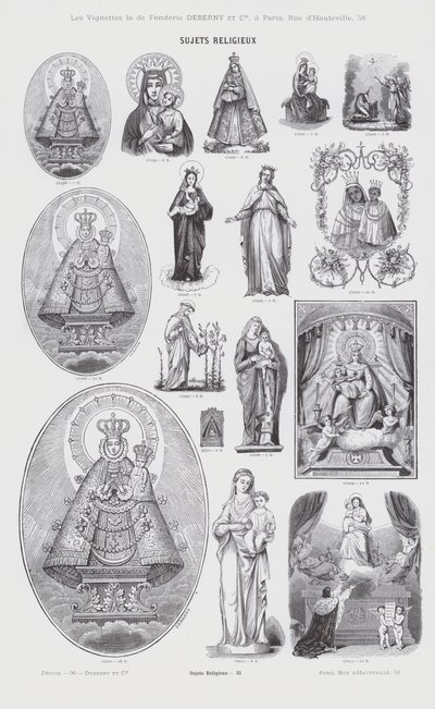 Religiöse Themen (Gravur) von French School