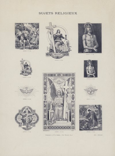 Religiöse Themen (Gravur) von French School