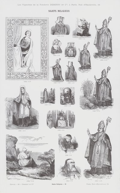 Religiöse Themen (Gravur) von French School