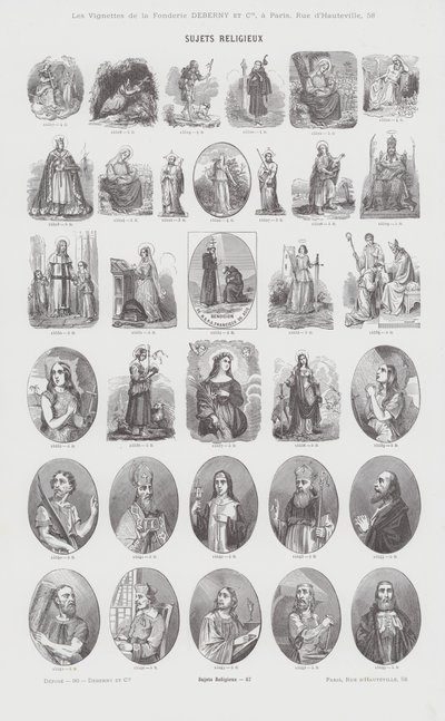 Religiöse Themen von French School