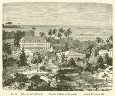 Tahiti (Gravur) von French School
