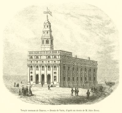 Mormonen-Tempel von Nauvoo von French School