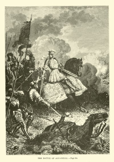Die Schlacht von Agnadello von French School
