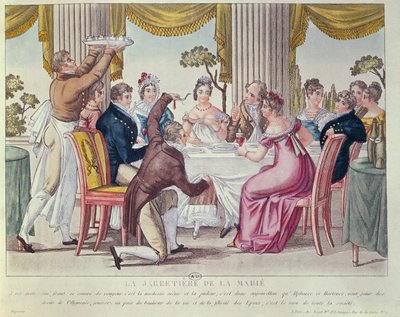 Das Strumpfband der Braut, ca. 1820 von French School