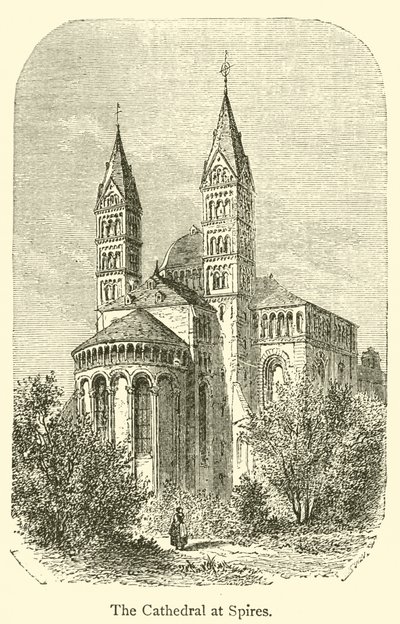 Der Dom zu Speyer (Gravur) von French School
