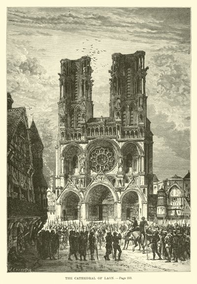 Die Kathedrale von Laon von French School