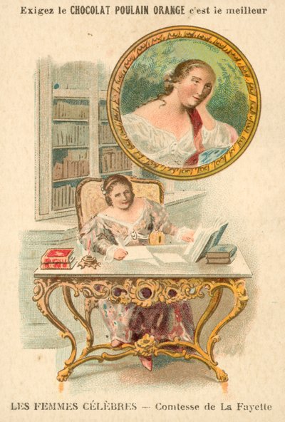 Die Gräfin de La Fayette, französische Autorin von French School