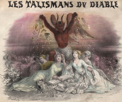 Die Talismane des Teufels, Lied für Quadrille. Lithografie von French School
