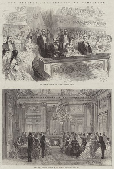Der Kaiser und die Kaiserin in Compiegne von French School