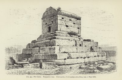 Der Gabre, Perspektivische Ansicht von French School
