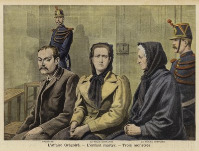 Der Mord an dem Gregoire-Kind, Frankreich, 1897 von French School
