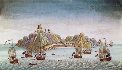 Die Insel St. Helena, Exilort von General Napoleon Bonaparte (1769-1821) von French School